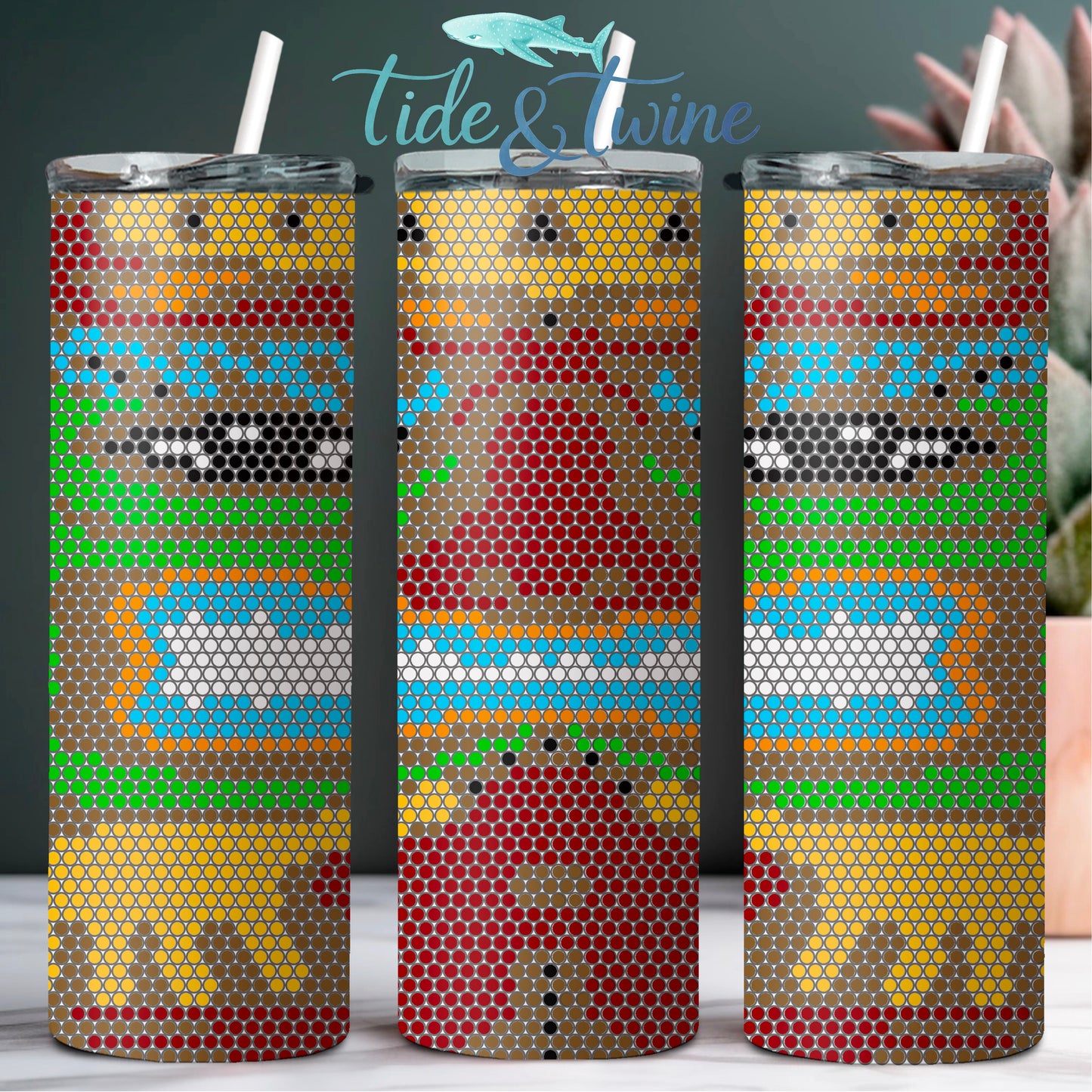 Tiki God SS16 20oz Rhinestone Pattern