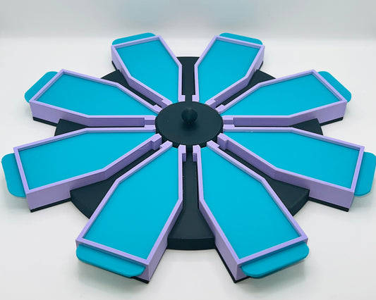 8 Tray Spinning Rhinestone Organizer with Lids