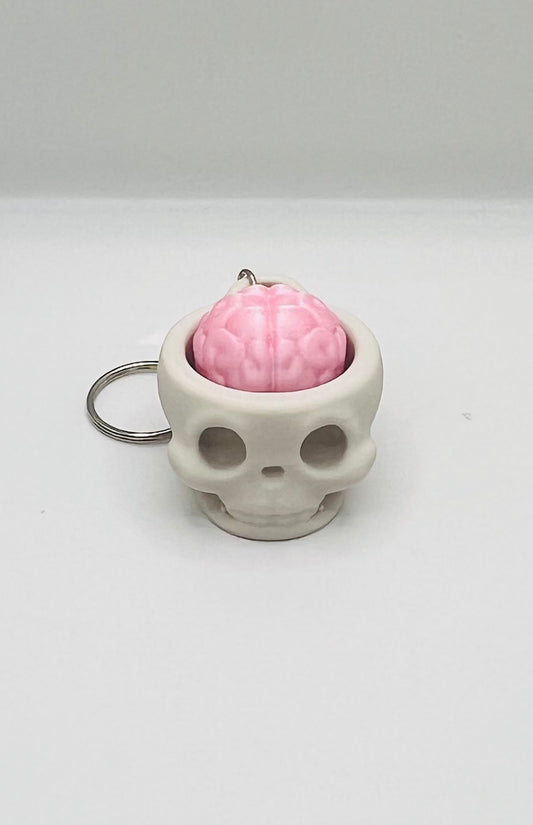Skull Brain Fidget Clicker