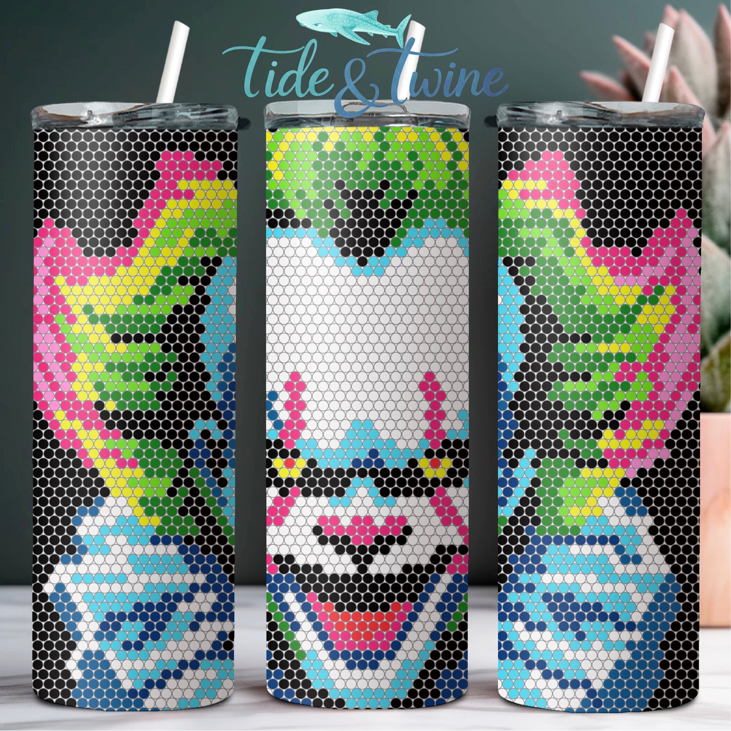 Pop Art Horror Bundle Sublimated Tumblers, Stones and Full Kits