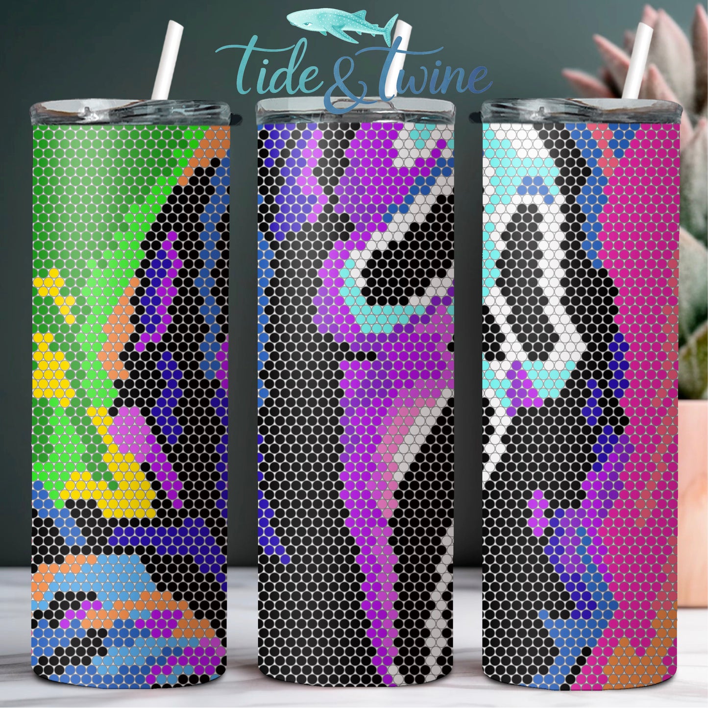 Pop Art Horror Bundle Sublimated Tumblers, Stones and Full Kits